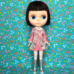 Load image into Gallery viewer, THE MODNESS: SUPER LUXE - SILVER/PINK MINI-DRESS W/FAUX VEST FOR BLYTHE &amp; CHERRY
