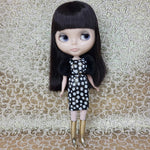 Load image into Gallery viewer, PUTTIN&#39; ON THE GLITZ COLLECTION - FUR SLEEVE DRESS FOR BLYTHE
