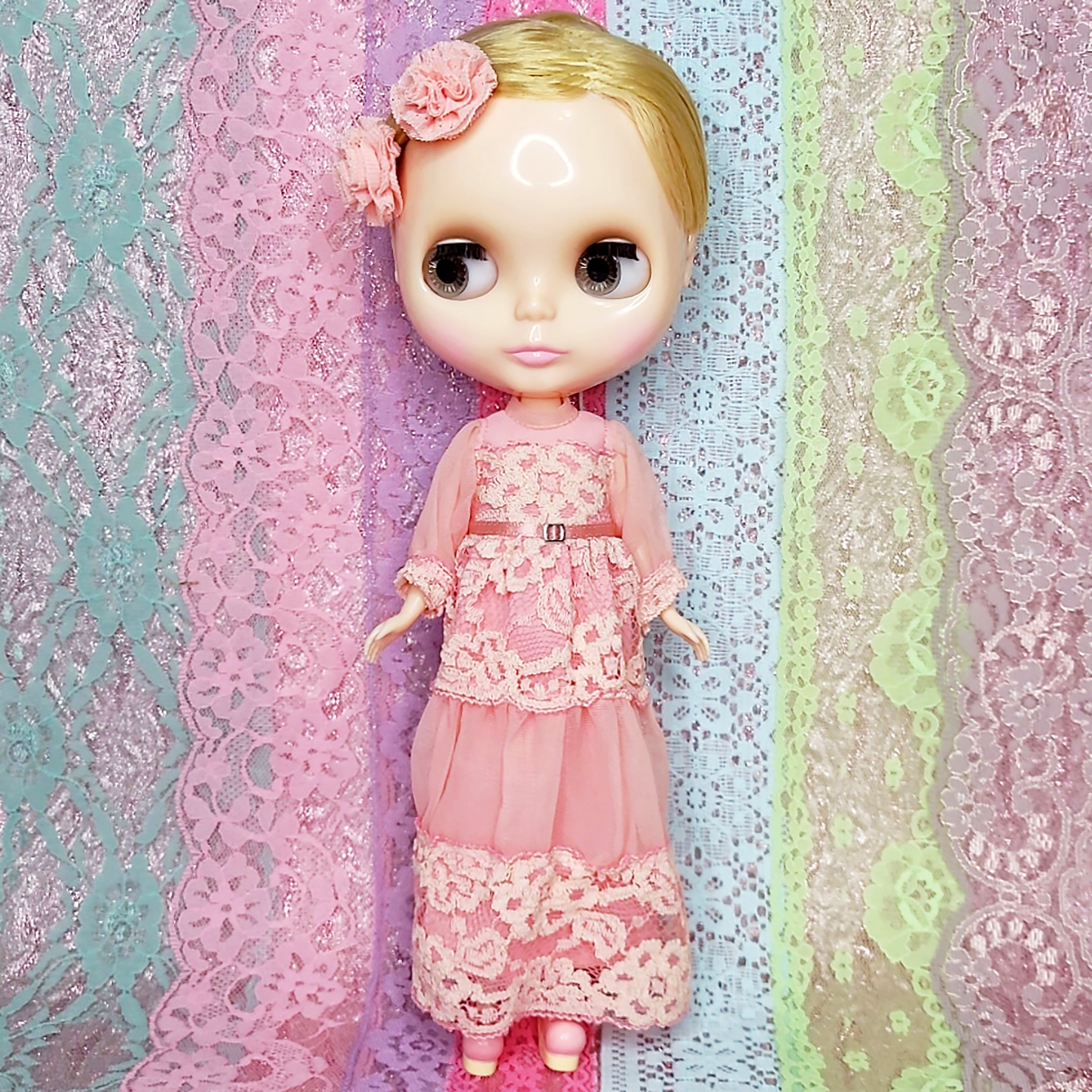 LES CHIFFONETTES COLLECTION - LACE & CHIFFON MAXI-DRESS FOR BLYTHE