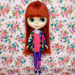Load image into Gallery viewer, FINE &amp; DANDY COLLECTION - SHIRT DRESS &amp; LEGGINGS SET FOR BLYTHE &amp; OTHER 22cm/24cm DOLLS
