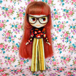 Load image into Gallery viewer, FINE &amp; DANDY COLLECTION - BLOUSE &amp; TROUSERS SET FOR BLYTHE &amp; OTHER 22cm/24cm DOLLS
