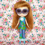 Load image into Gallery viewer, FINE &amp; DANDY COLLECTION - TUNIC DRESS, TROUSERS &amp; FAUX FUR COAT SET FOR BLYTHE &amp; OTHER 22cm/24cm DOLLS
