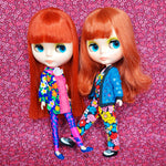 Load image into Gallery viewer, FINE &amp; DANDY COLLECTION - SHIRT DRESS &amp; LEGGINGS SET FOR BLYTHE &amp; OTHER 22cm/24cm DOLLS

