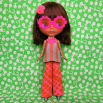 Load image into Gallery viewer, FASHION FACE-OFF COLLECTION - HALTER NECK TOP &amp; TROUSERS SET FOR BLYTHE &amp; OTHER 22cm/24cm DOLLS
