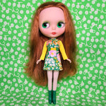 Load image into Gallery viewer, FASHION FACE-OFF COLLECTION - FLORAL MINI-DRESS FOR BLYTHE &amp; OTHER 22cm/24cm DOLLS
