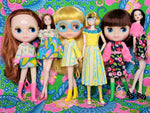 Load image into Gallery viewer, FASHION FACE-OFF COLLECTION - BLOUSE &amp; SKIRT SET FOR MOMOKO &amp; OTHER 27cm/29cm DOLLS
