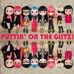 Load image into Gallery viewer, PUTTIN&#39; ON THE GLITZ COLLECTION - FUR SLEEVE DRESS FOR BLYTHE
