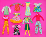 Load image into Gallery viewer, FASHION FACE-OFF COLLECTION - BLOUSE &amp; SKIRT SET FOR MOMOKO &amp; OTHER 27cm/29cm DOLLS
