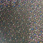 Load image into Gallery viewer, VINTAGE FABRIC BABY BOLT HALF-YARD -  SEVENTIES&#39; SMALL FLORAL IN BROWNS, RASPBERRY &amp; ROYAL BLUE
