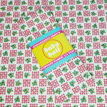 Load image into Gallery viewer, VINTAGE FABRIC BABY BOLT HALF-YARD -  EIGHTIES&#39; HEARTS &amp; FLOWERS PRINT IN RED, GREEN, YELLOW &amp; WHITE
