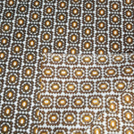 Load image into Gallery viewer, VINTAGE FABRIC BABY BOLT HALF-YARD -  FIFTIES&#39; ORNATE MEDALLION PRINT IN BROWN, ORANGE &amp; WHITE
