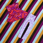 Load image into Gallery viewer, MIXED BERRIES COLLECTION - MINI-DRESS &amp; SKINNY TROUSERS SET
